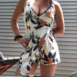 wrap romper Missguided